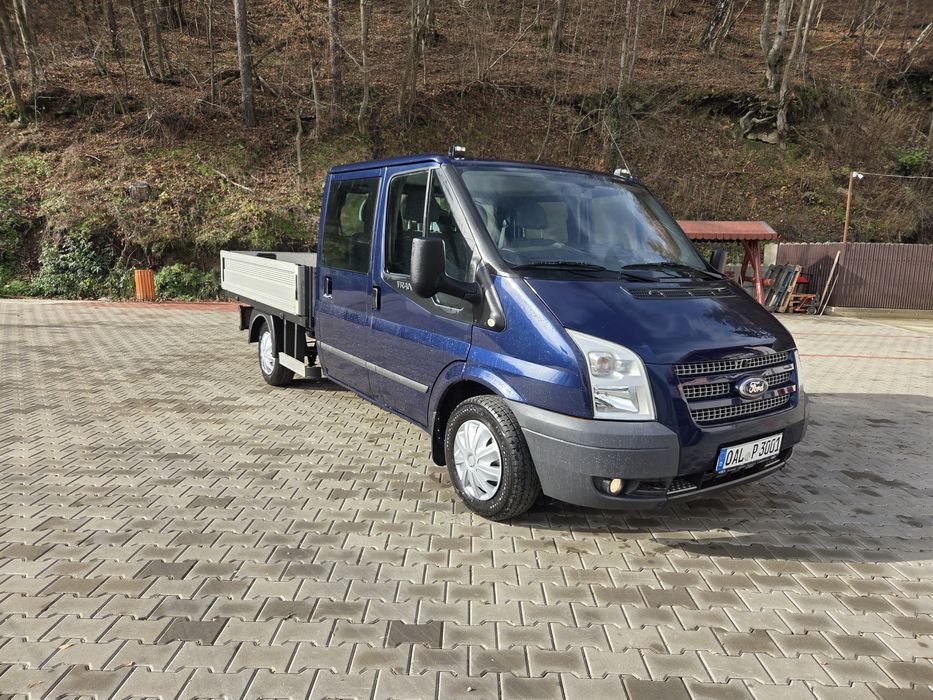 Ford Transit doka/6 locuri+bena/2013/2.2/euro 5/aer conditionat