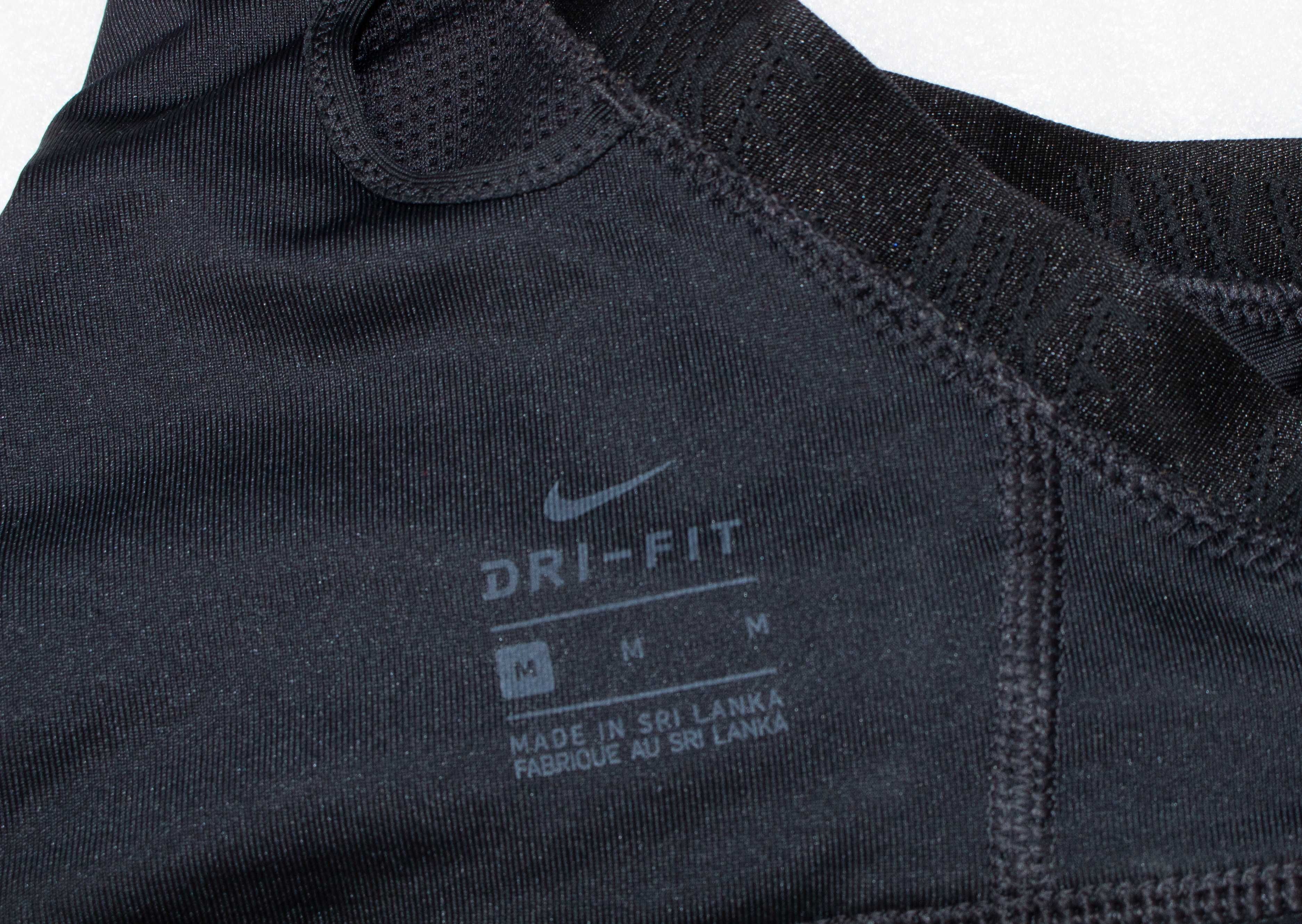 Nike оригинален дамски топ черен спортен сутиен за фитнес и спорт М