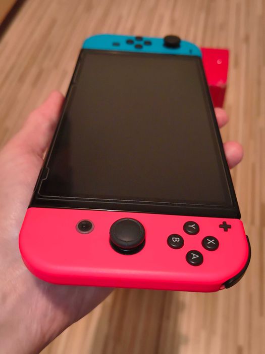 Nintendo Switch OLED modat full box card 256GB cu jocuri + bonus