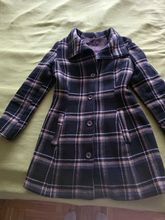 Вълнено дамско палто