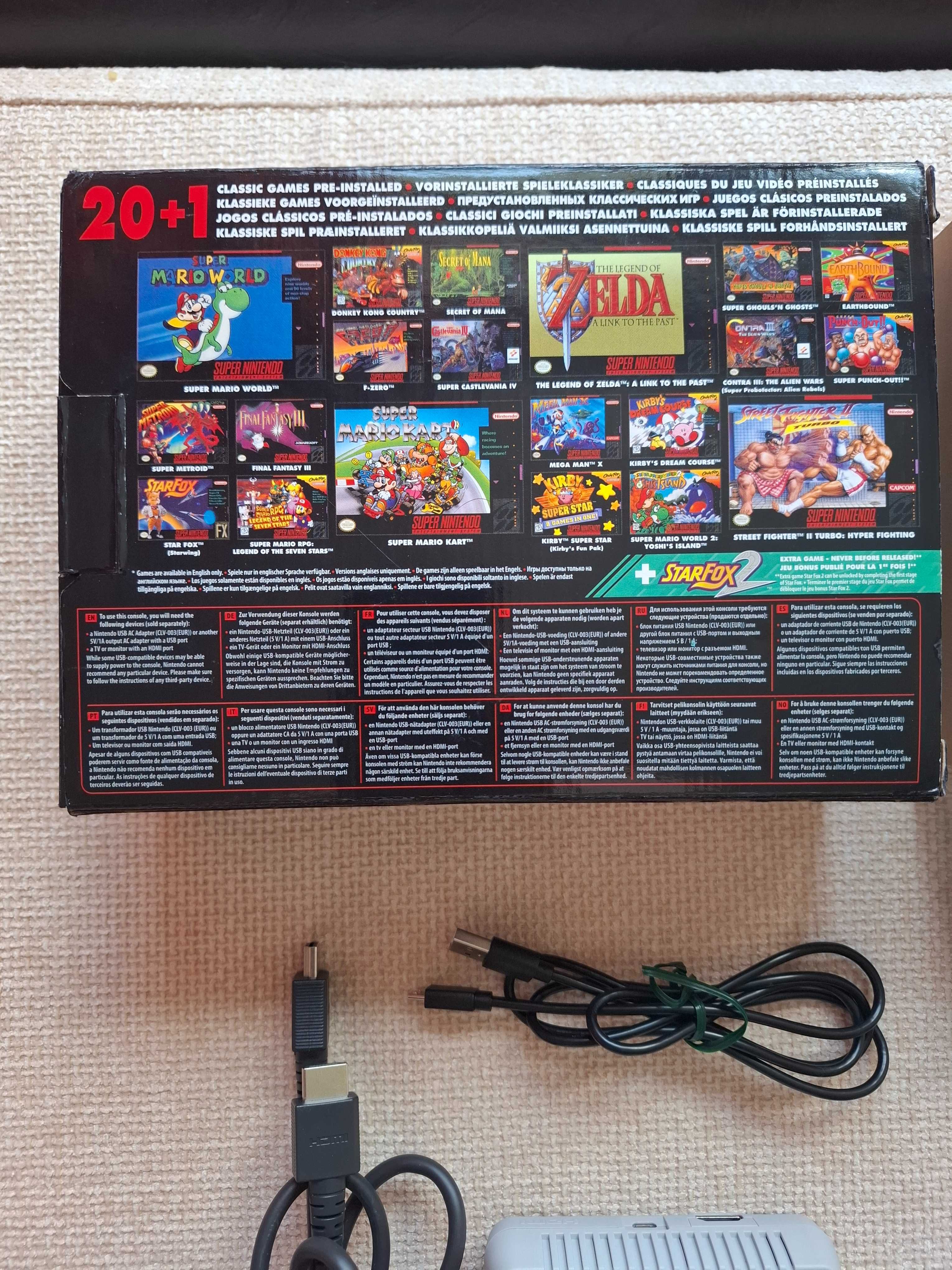 Consola Snes Mini, Super Nintendo Clasic, complet, stare excelenta