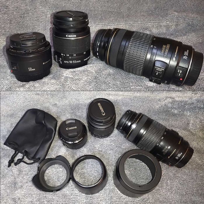 Vand camera foto DSLR Canon EOS 650 D cu accesorii