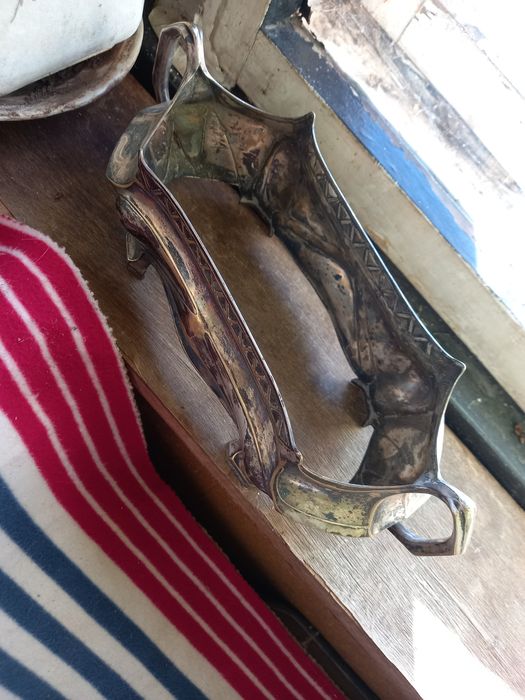 Посребрена  ваза за бонбони от миналия век. Русия.