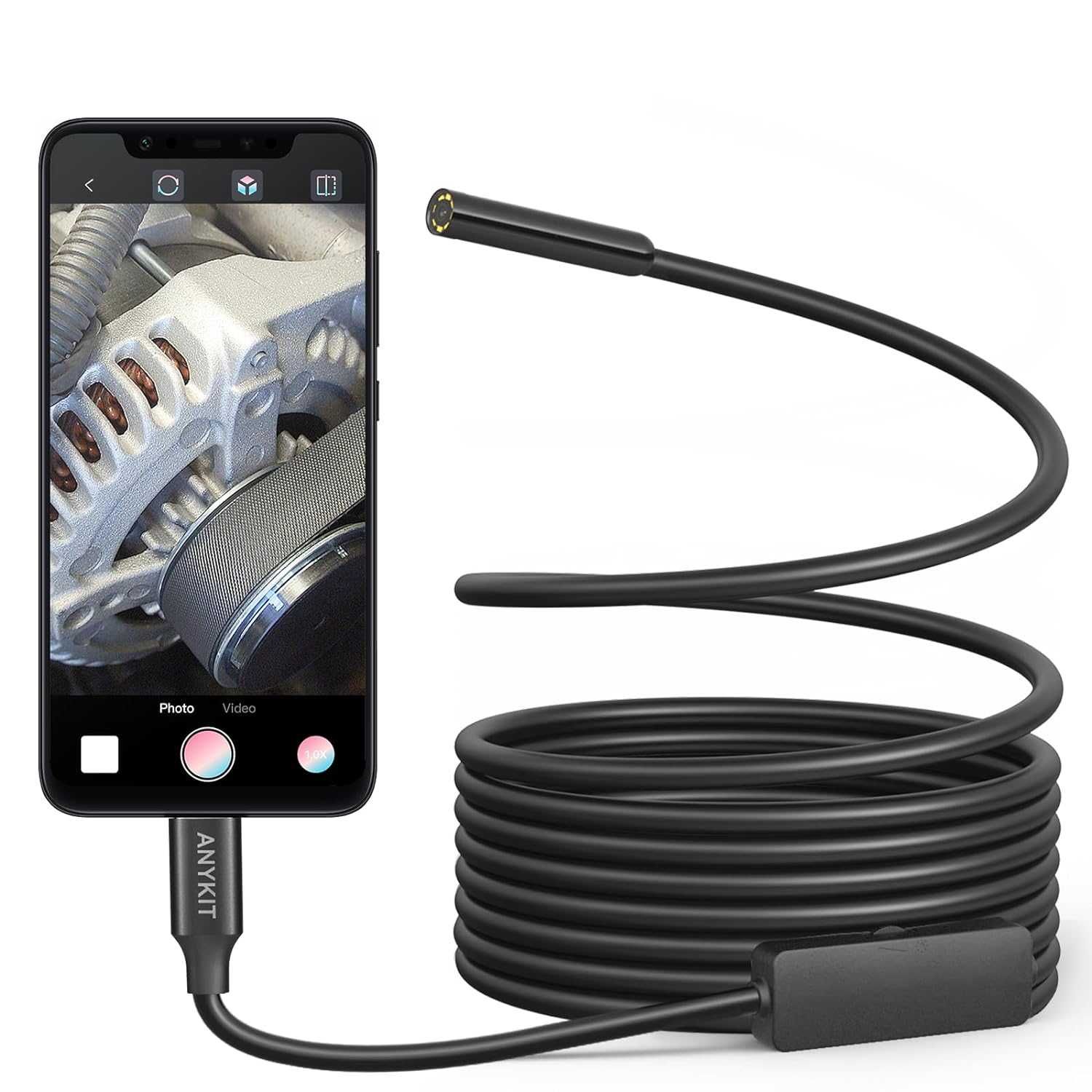 Camera Inspectie Endoscop HD Andr iOS Win rez apa fir 3m de la 150 RON
