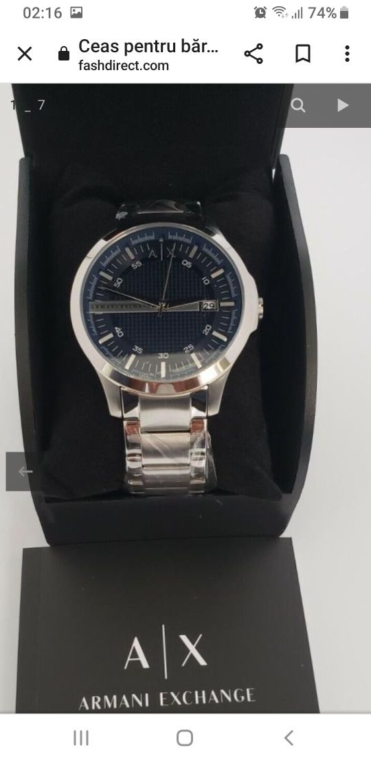Vand ceas Armani Exchange 400lei, folosit da ca nou!