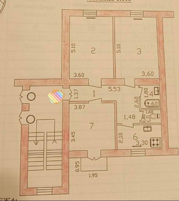 Продается 3-х комн.общ.пл.72 кв.м Дубовая,высокопотолочка