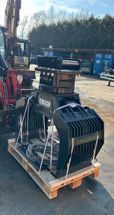 Graifer rotativ de sortat demolat excavator