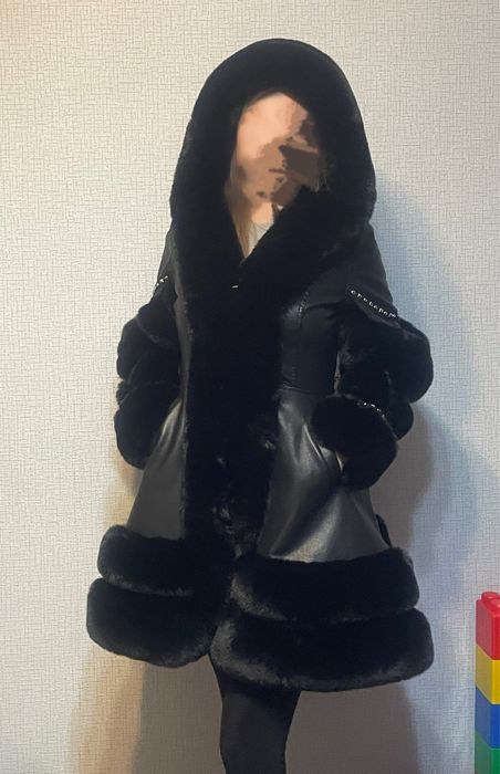 Шуба из экокожи продам