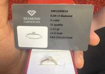 Inel aur cu diamant