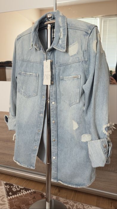 Мъжка дънкова риза Zara