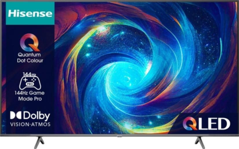 Hisense 55E7KQ PRO 55" QLED – 144Hz, 4K, КАТО НОВ + ГАРАНЦИЯ!