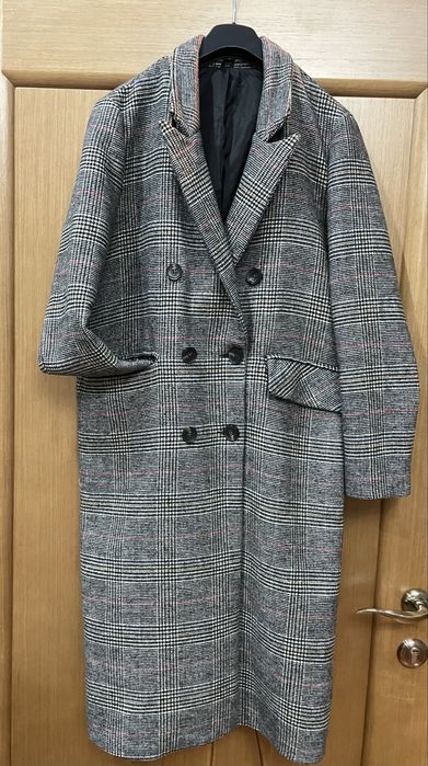 Пальто женское в клетку