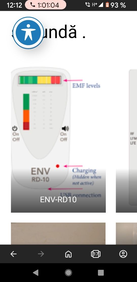 Detector de Radiații electromagnetice EMF RF