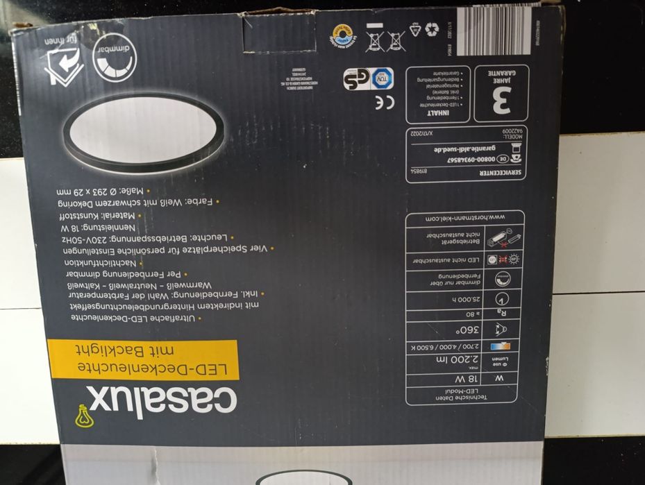 Lampa/ plafoniera rotunda cu telecomanda