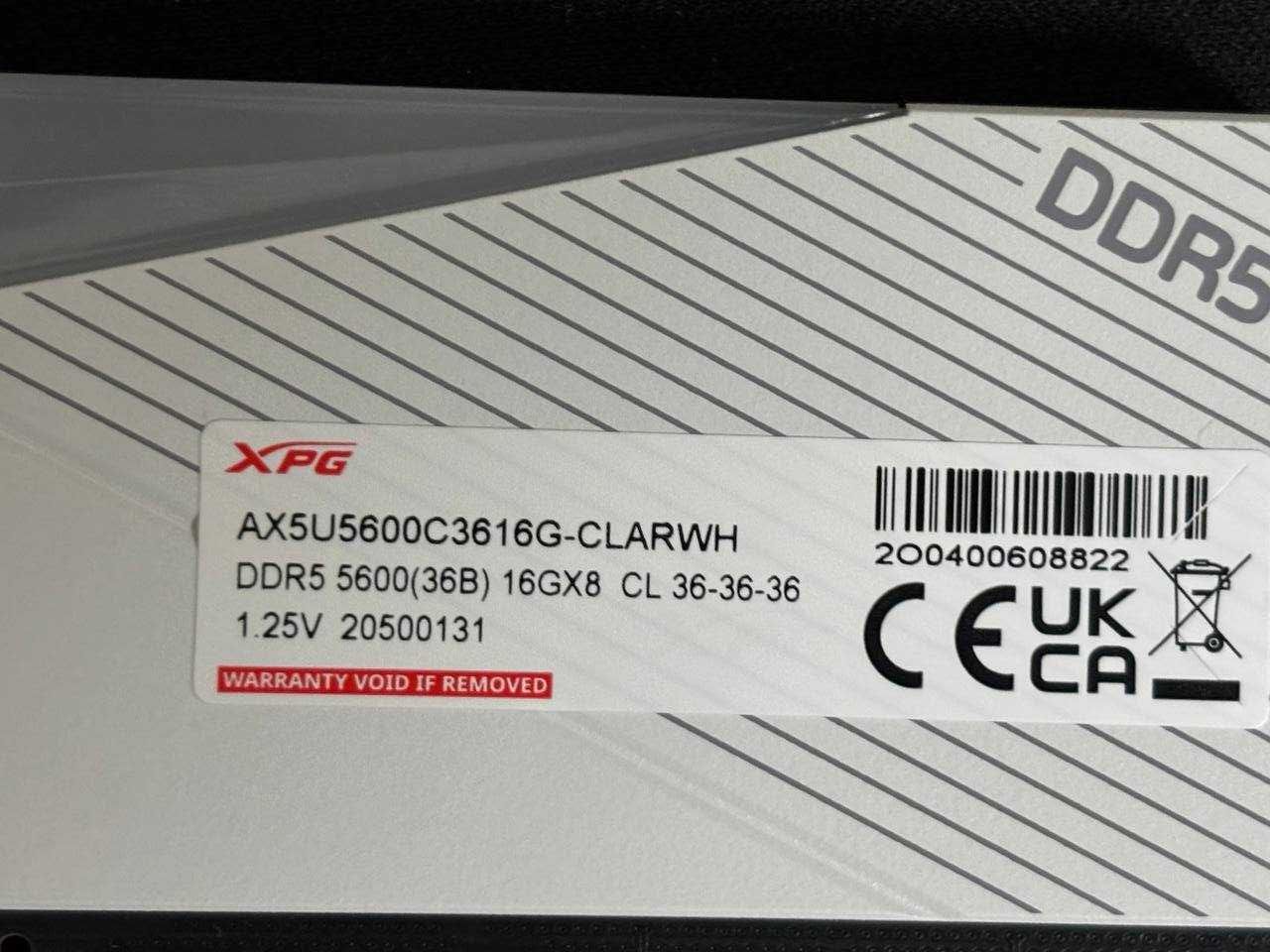 Оперативная Память ADATA XPG Lancer RGB DDR5, 1x16gb, 5600Mhz, CL36