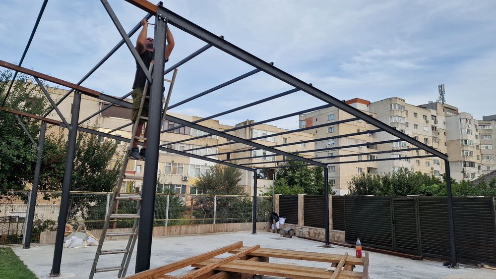 Vand structura metalica 10x10x4 ideală pentru garaj auto