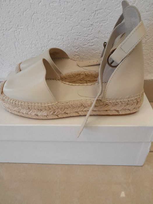 Espadrile piele naturală noi