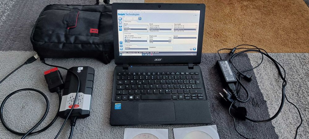 Kit diagnoza Delphi + laptop Acer 10"