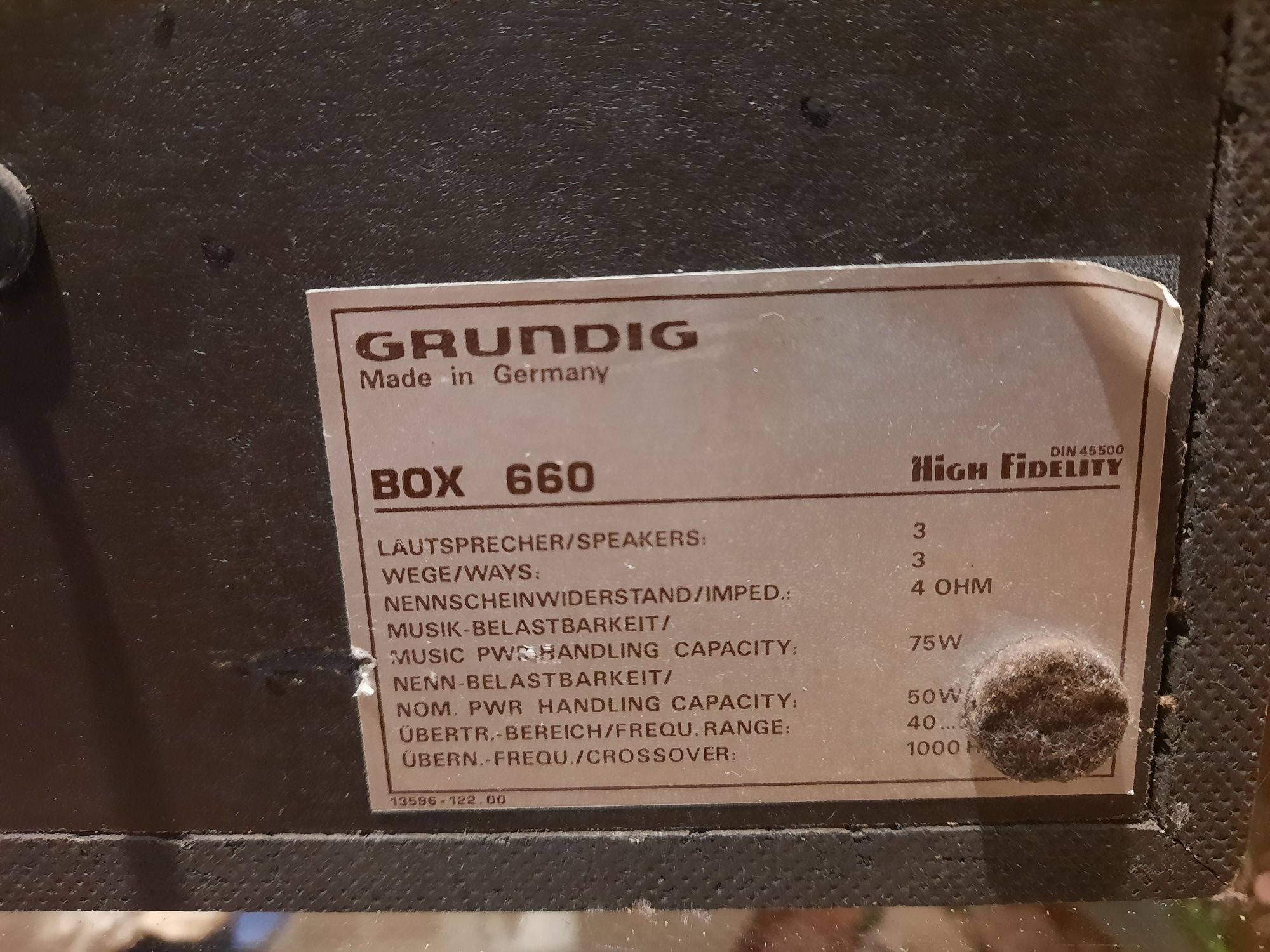 Boxe Grundig Box 660 A