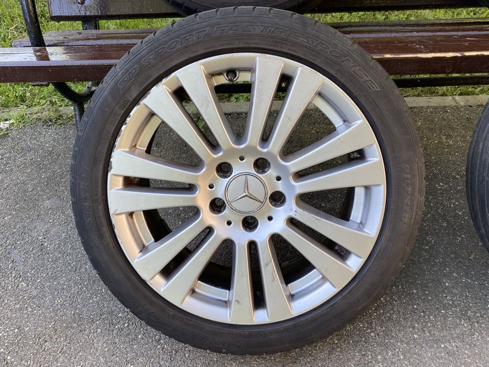 Jante Mercedes Clasa C / Cauciucuri 225/45 R17 DOT 2021