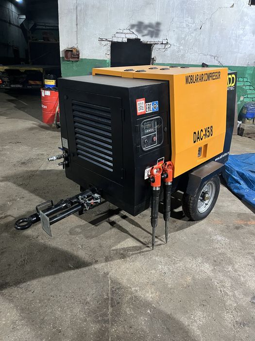 Компрессор винтовой дизельный,отбойный молоток гидромолот аренда услуг