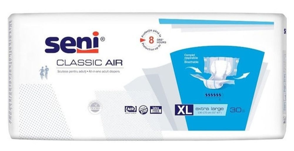 Scutece adulți SENI CLASSIC AIR XL 30 buc