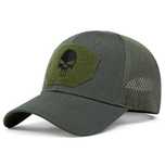 Sapca militara, marime reglabila  Patch Skull cusut