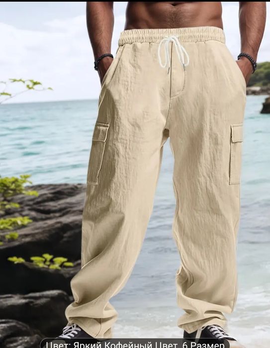 Летние льняные брюки