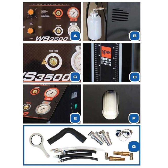 Машина за промиване на охладителна система и смяна  охлаждаща течност