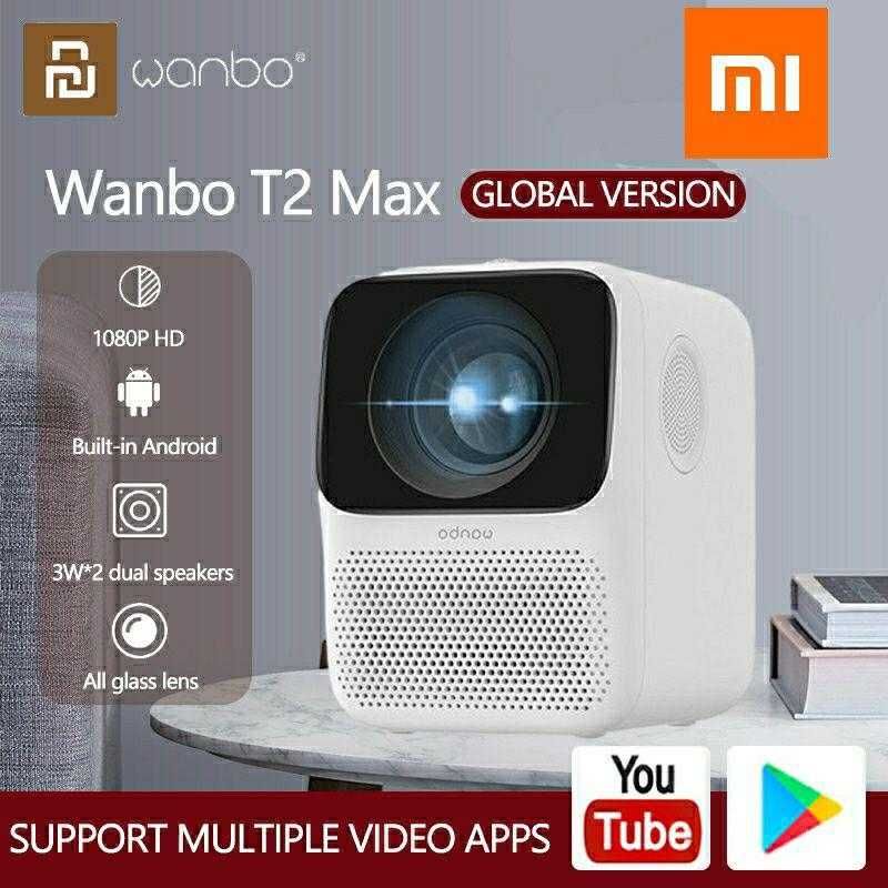 Проектор/видеопроектор Xiaomi Wanbo Smart Projector T2 Max FULL HD