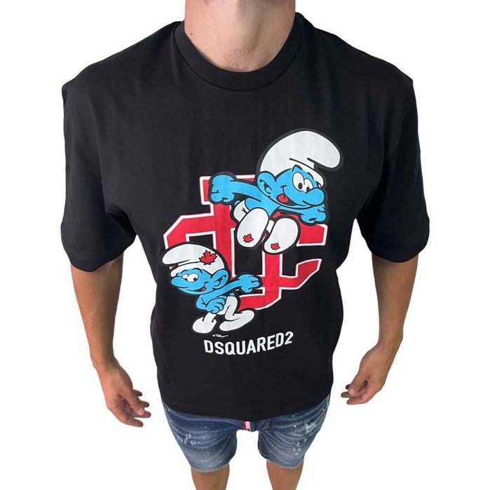 Мъжка тениска Dsquared The Smurfs !