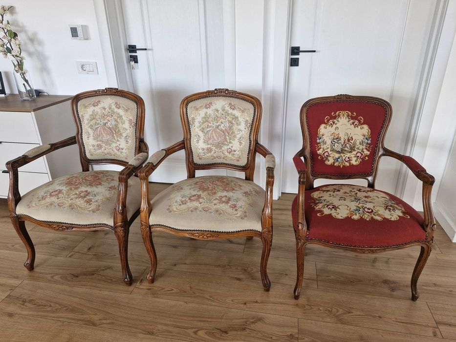 Scaune tapiserie tip goblen