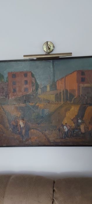 Tablou vechi, ulei, semnat, autor consacrat.