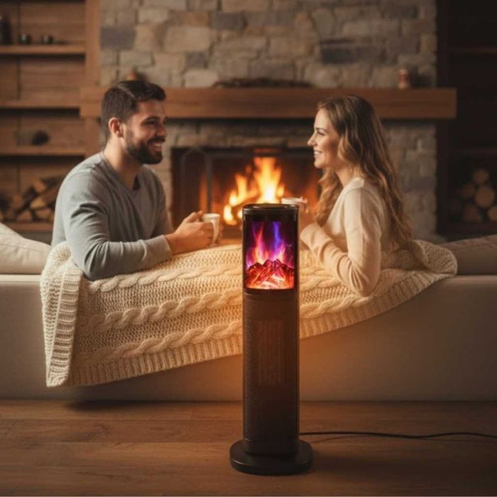 Вентилаторна PTC керамична печка Rosberg R51970IF, 2000W, 2 степени