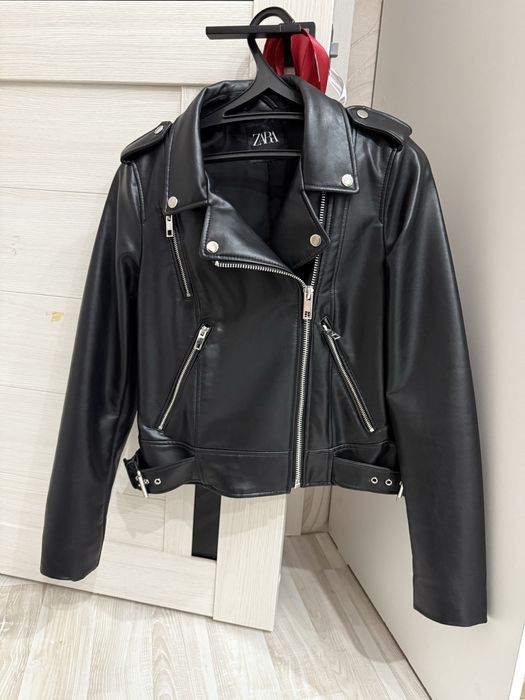 Кожаная косуха ZARA
