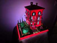 Capodoperă Miniaturală: Vila Toscana Iluminată LED "Bellissimo"