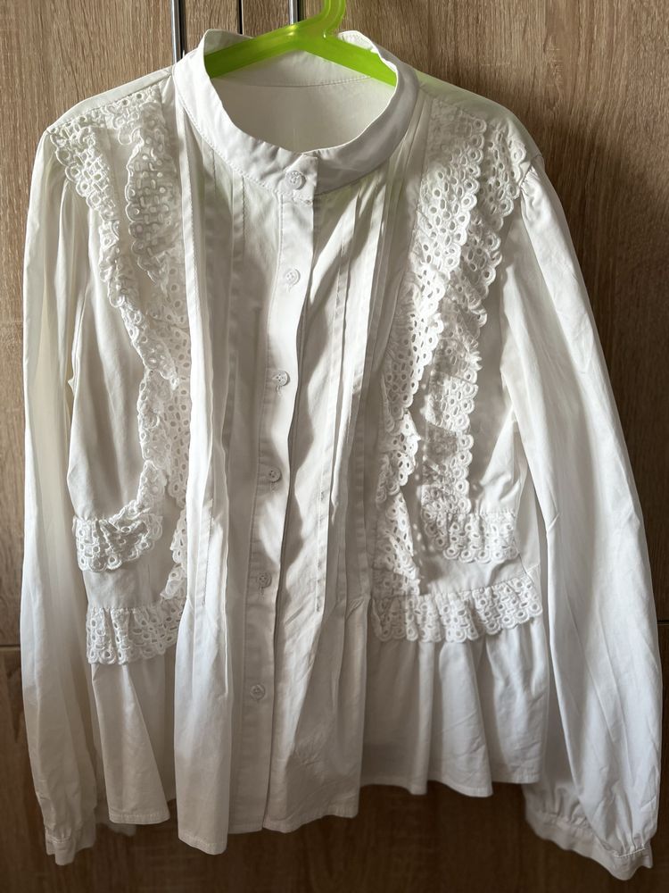 Белая рубашка 44 размер