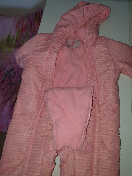 Бебешки зимен гащеризон за момиче
