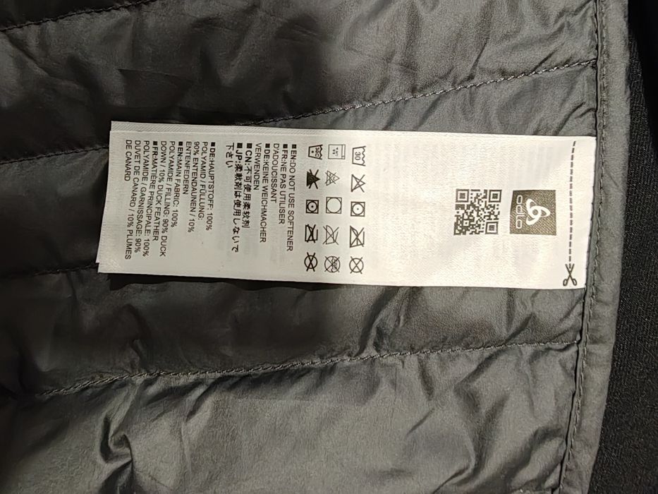 Geaca Odlo puf gâscă, antivant L