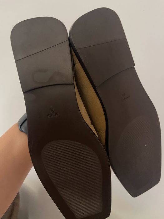 Mocasini Mango, piele naturala