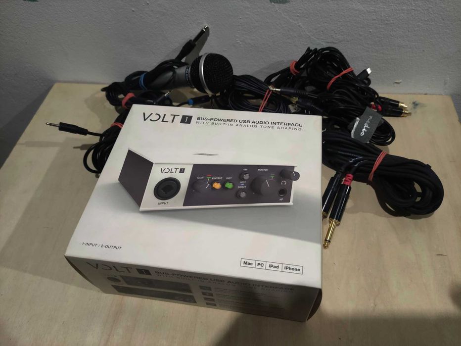Placa audio Universal Audio Volt 1 USB Rec - NOU folosita de trei ori