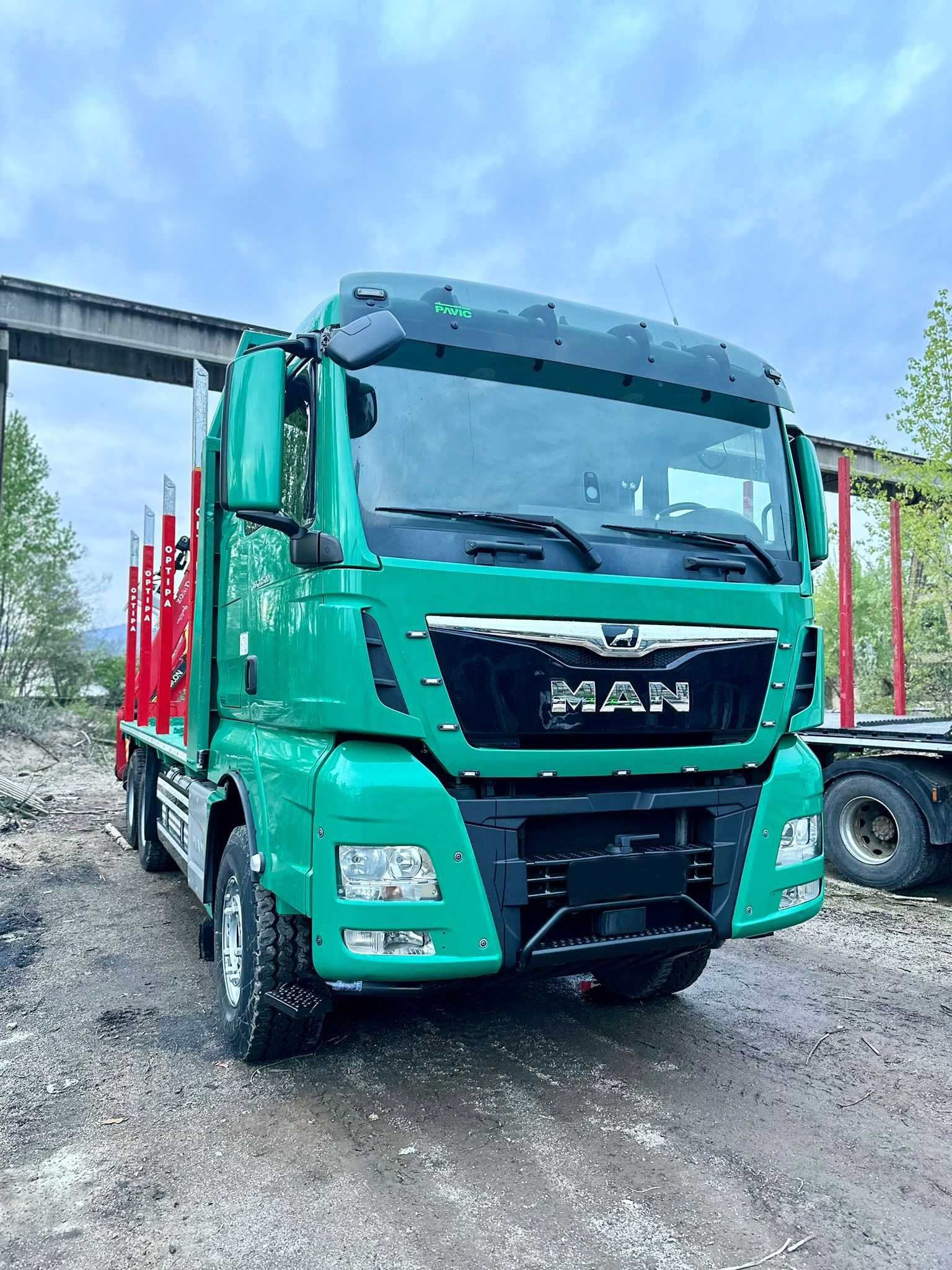 Camion Forestier MAN 2019 Cu Macara Epsilon Q150