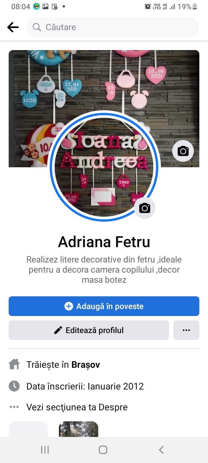 Nume personalizat din fetru pentru copii