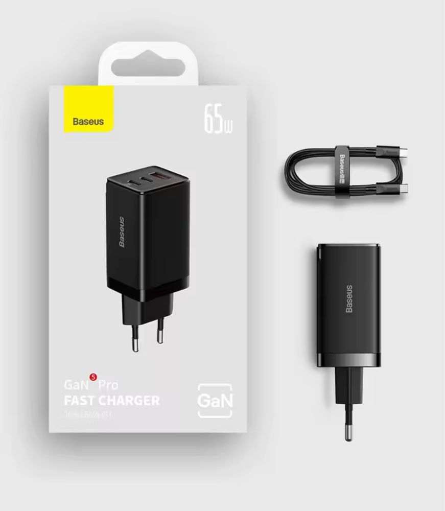 Зарядно BASEUS 65W GaN5 Pro