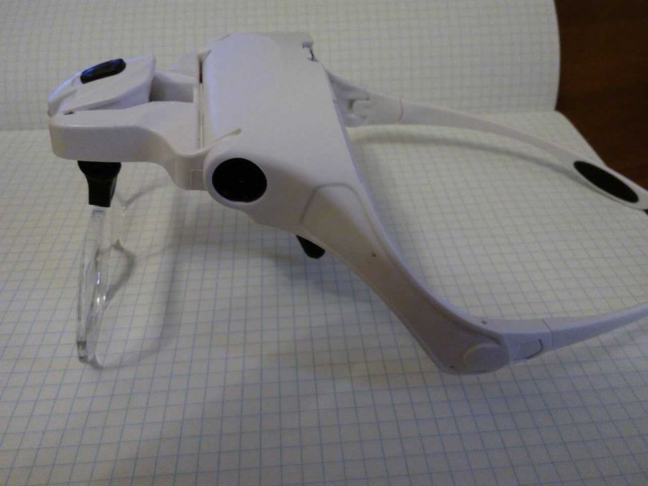 Лупа на голову с фонариком 5 линз