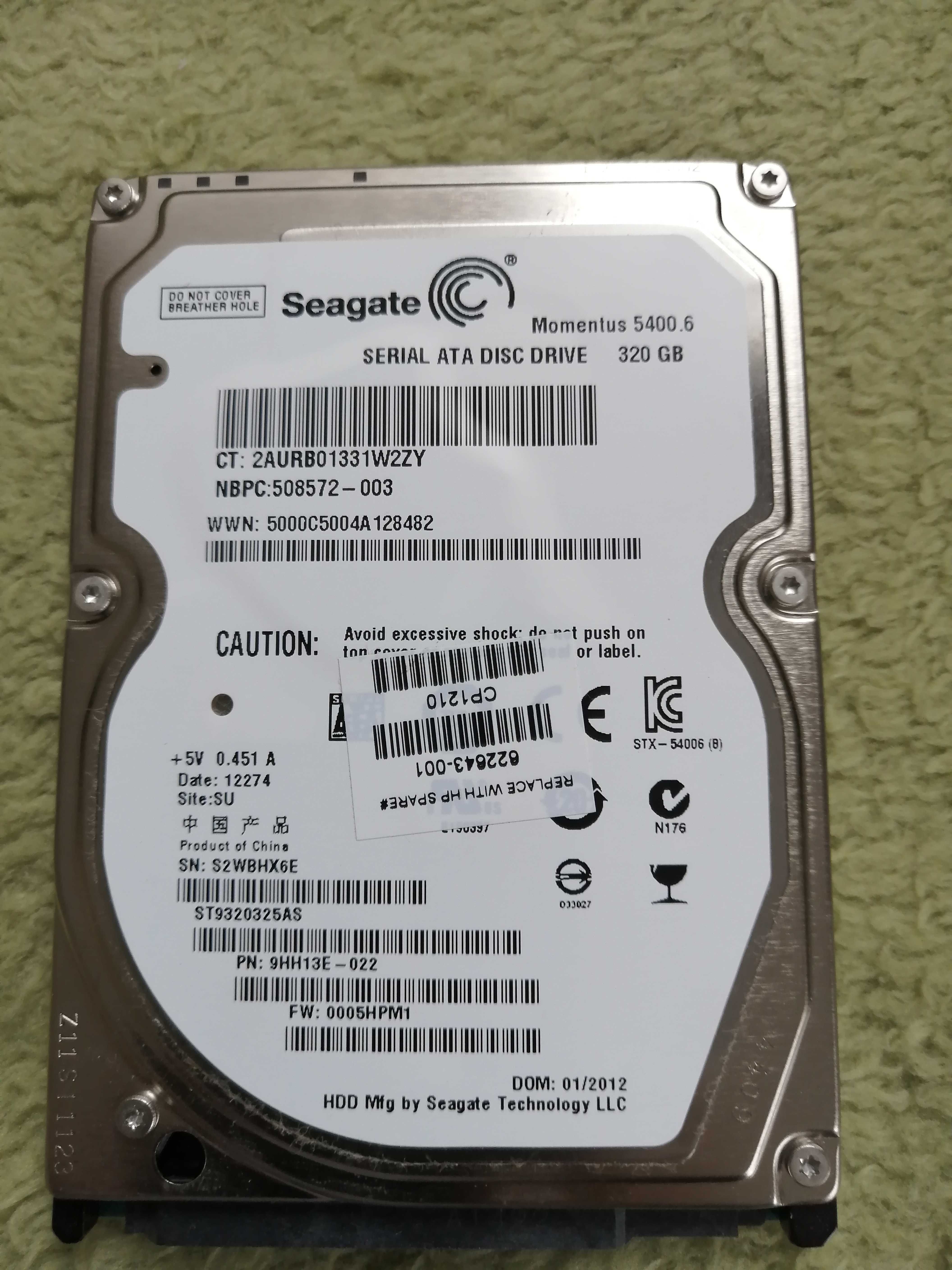 vand hard disk hp 630