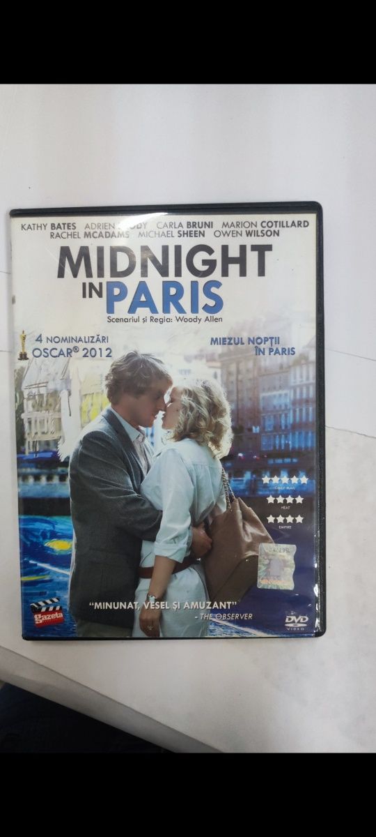 Film dvd midnight in Paris cd colecție vechi blu Ray acțiune dragoste