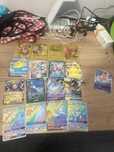 10 carduri ppokemon normale+5 carduri de aur+4 carduri raimbow