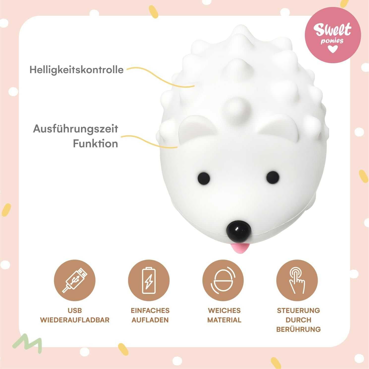 Детска нощна лампа Sweet Hedgehog