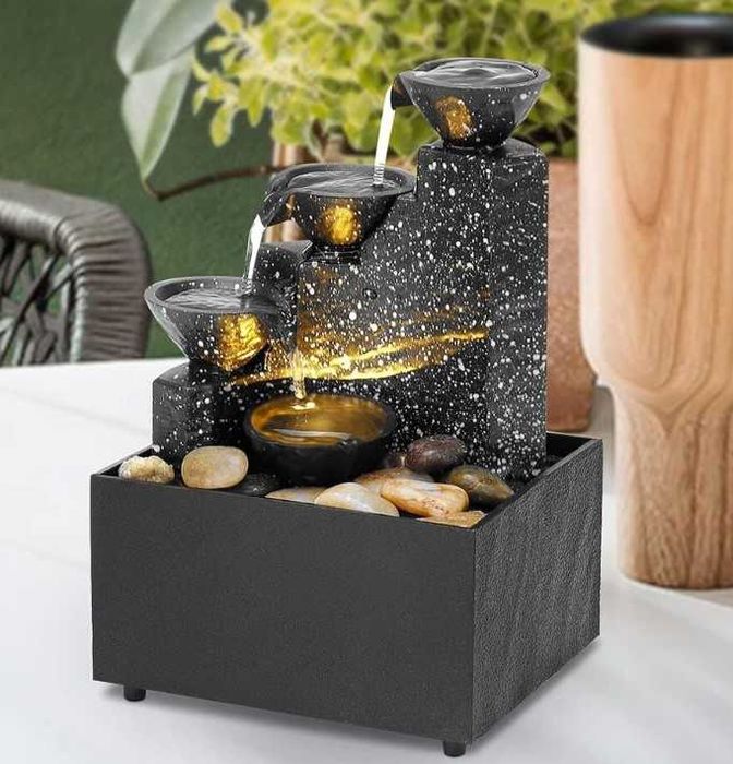 Красив артезиански декоративен фонтан 3в1